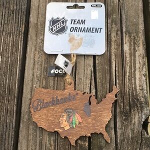 NHL Official Chicago Blackhawks Wooden Ornament